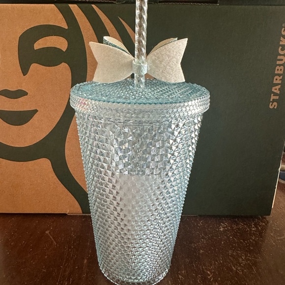 Starbucks Tumbler Crystal Blue Studded Japan Excl. - Grande 16oz - Bow Included - Picture 2 of 5